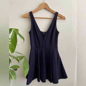 Lulu's Deep Blue Mini Dress